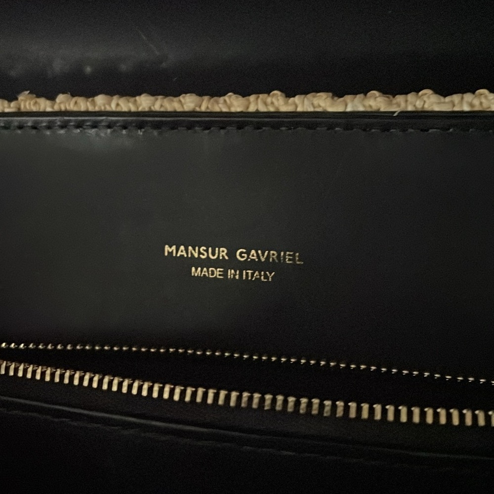 Mansur Gavriel Soft Lady Woven LeatherTrim Bag
Natural Black - Picture 3 of 5